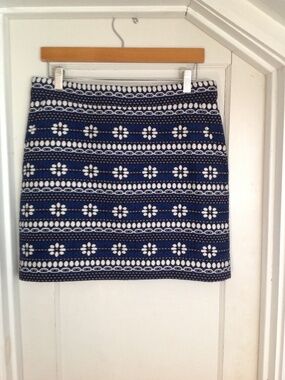 J.Crew Floral Jacquard Woven Mini Skirt Size 6 NWT Excellent